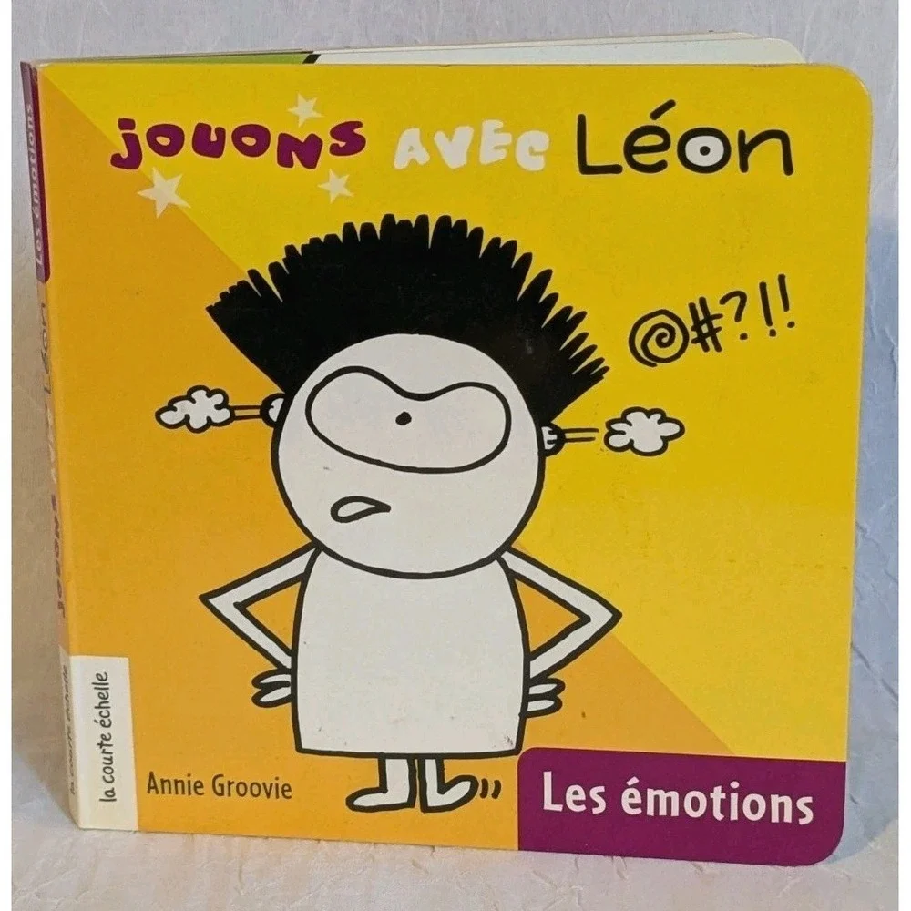 Signed Annie Groovie French Language Board Book Hardcover Les Emotions Kids 2007